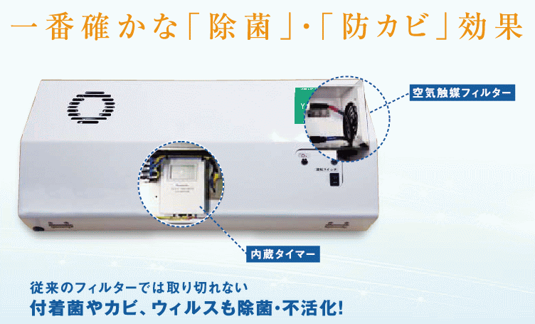 オゾン発生器（発生装置）＆紫外線照射殺菌装置／ys38rの詳細